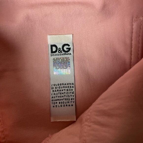 EUC Women’s Light Pink Dolce & Gabbana Very Low Very Tight Pants Size 26 - Picture 6 of 12